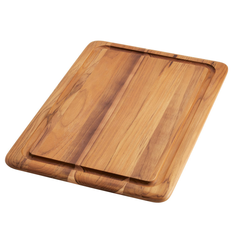 Teak Rectangular Reversible Cutting Board, 20 Inch x 14 Inch