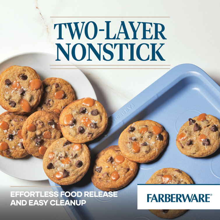 Blue Nonstick Steel 11" x 17" Cookie Sheet Set