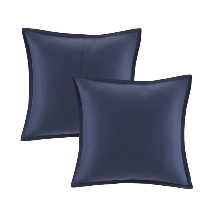 Navy Microfiber Full 7-Piece Comforter Set with Graphic Detail