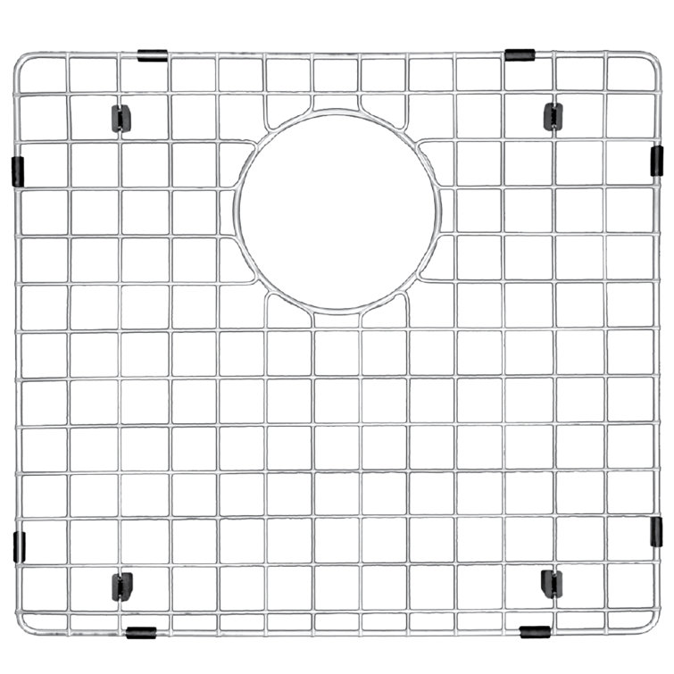 Stainless Steel Sink Bottom Grid with Protective Bumpers