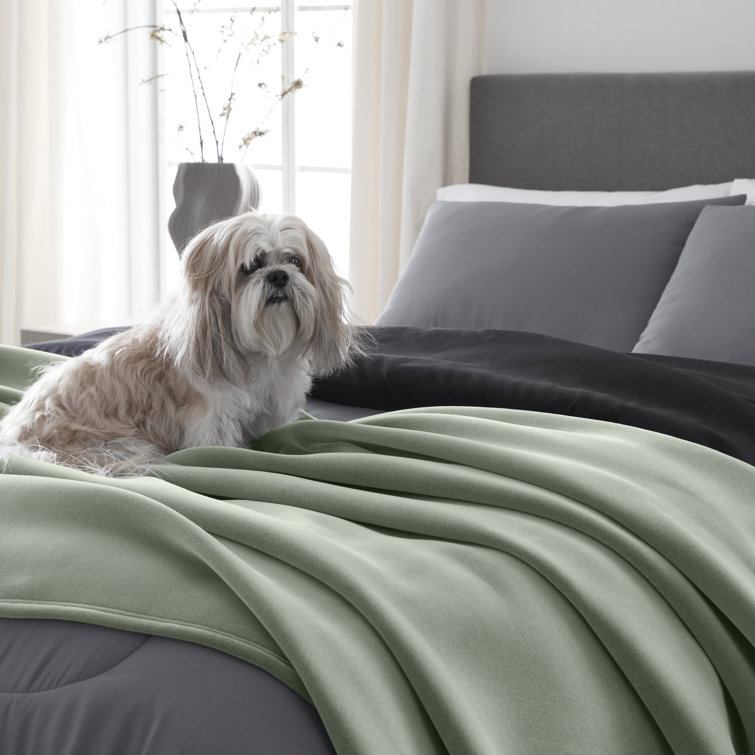 Luxurious King-Sized Ivory Fleece Reversible Blanket