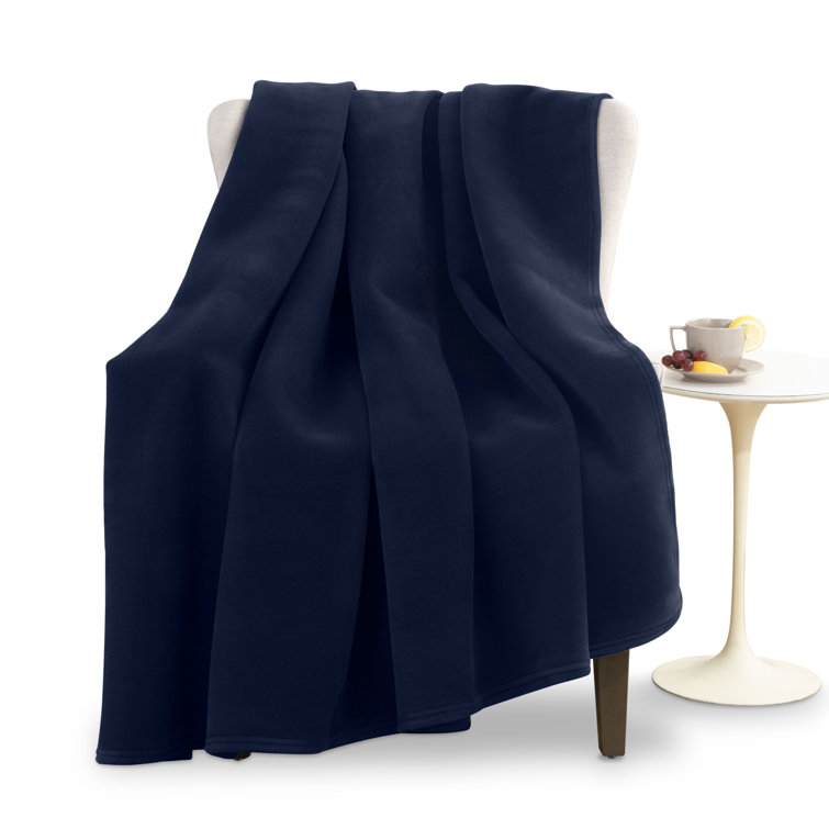 Luxurious King-Sized Ivory Fleece Reversible Blanket