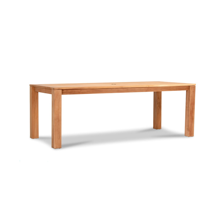 Classic 87" Natural Teak Outdoor Dining Table