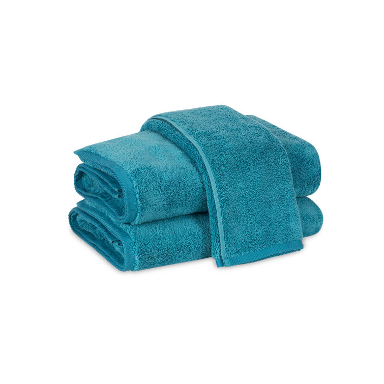 Peacock Blue Cotton Fingertip Washcloth Set