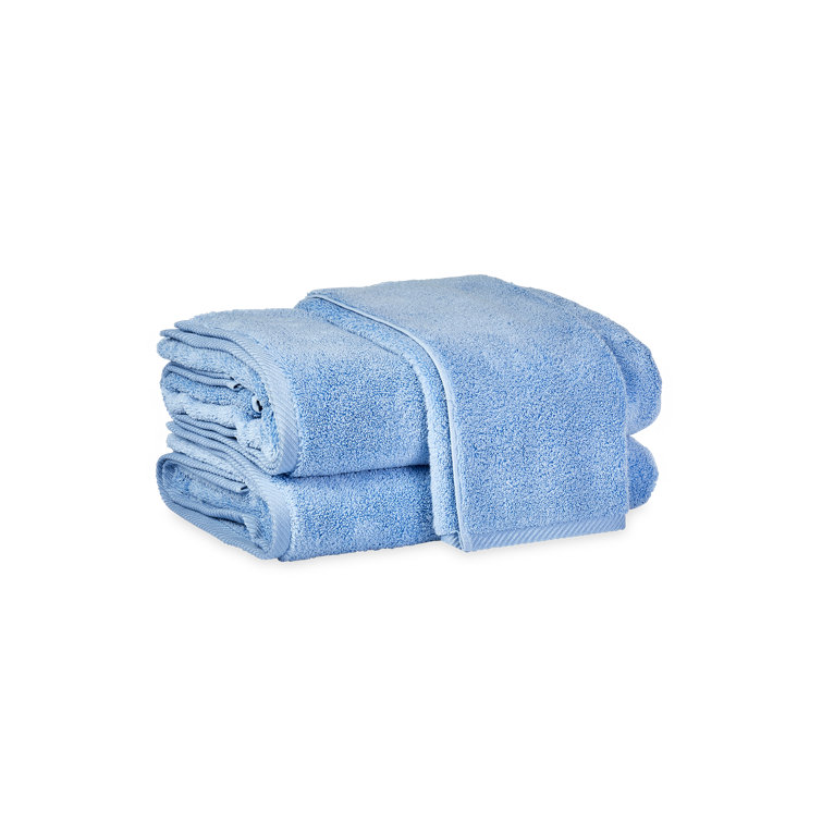 Azure Blue Cotton Bath Towel Set