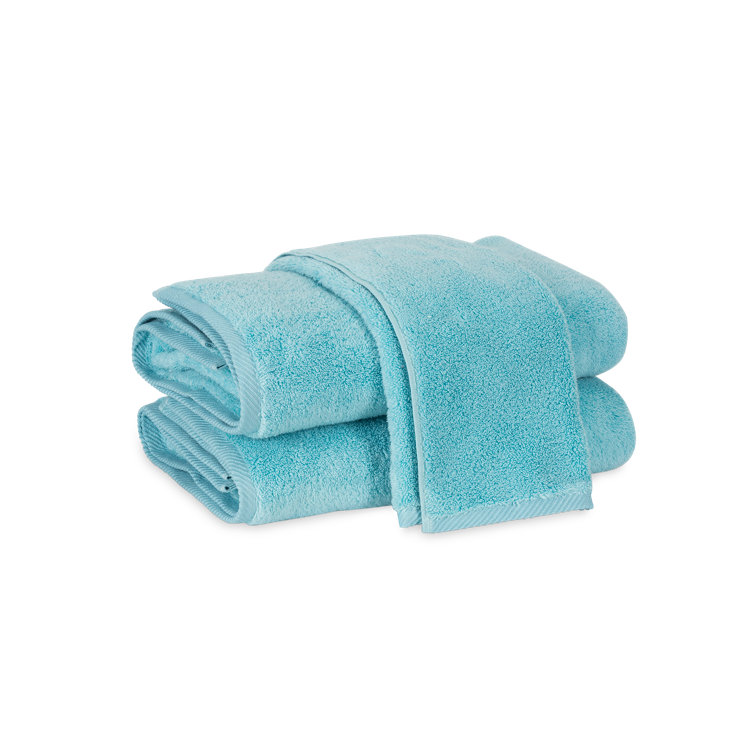 Bahama Blue Cotton Fingertip Washcloth Set