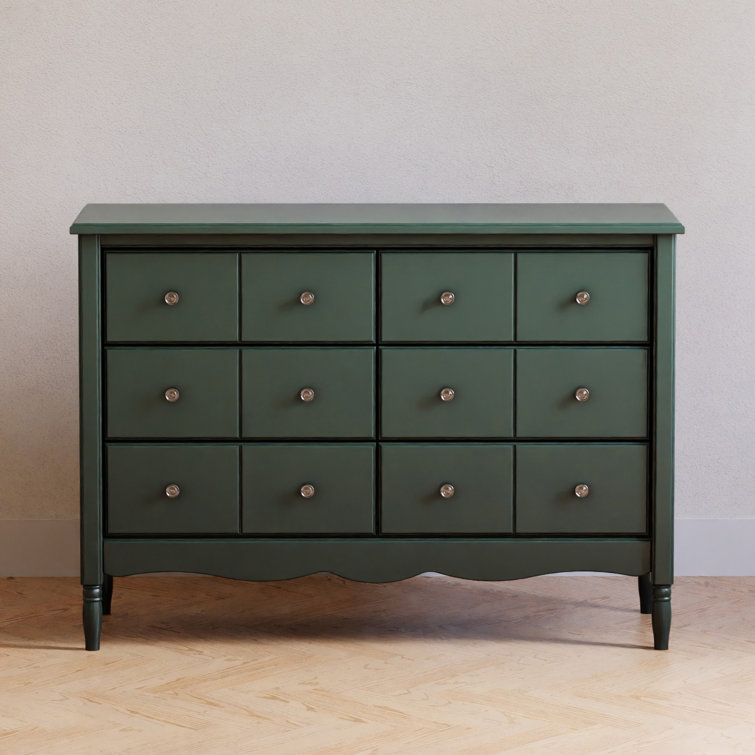 Forest Green Double Dresser with Six Drawers