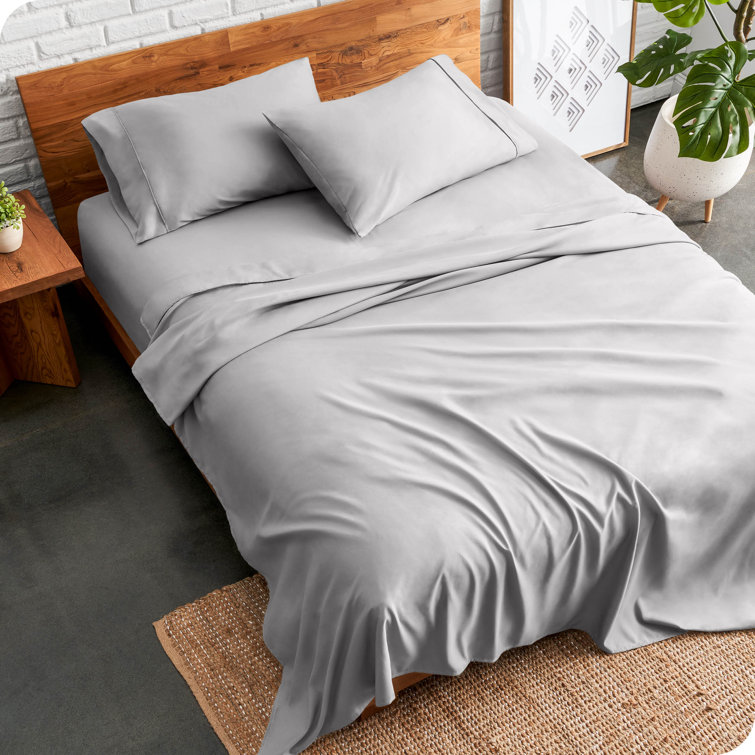 Light Gray California King Ultra-Soft Microfiber Sheet Set