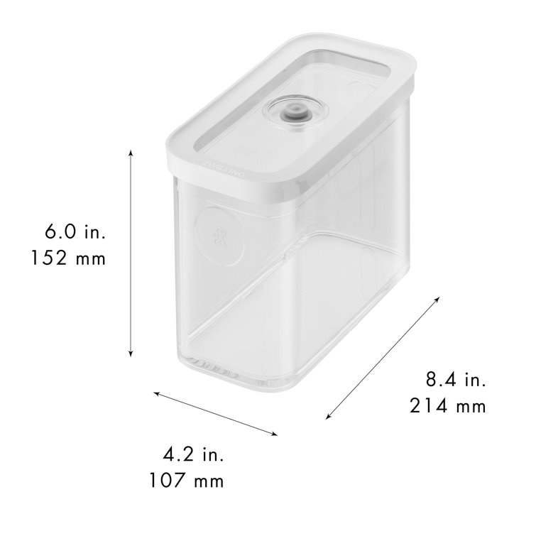 Medium Tall Clear BPA-Free Plastic Airtight Food Storage Container