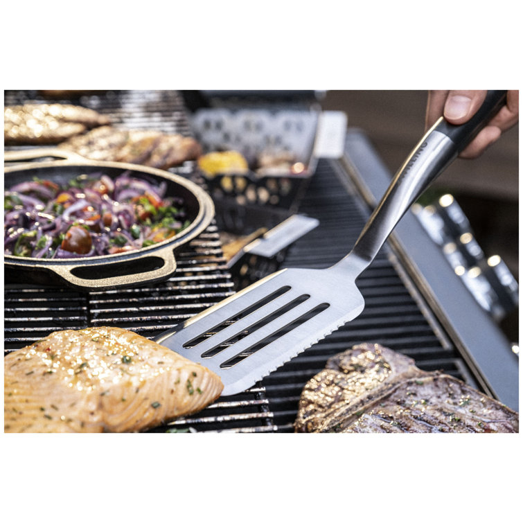 Zwilling BBQ+ 17-Inch Stainless Steel Grill Spatula with Serrated Edge