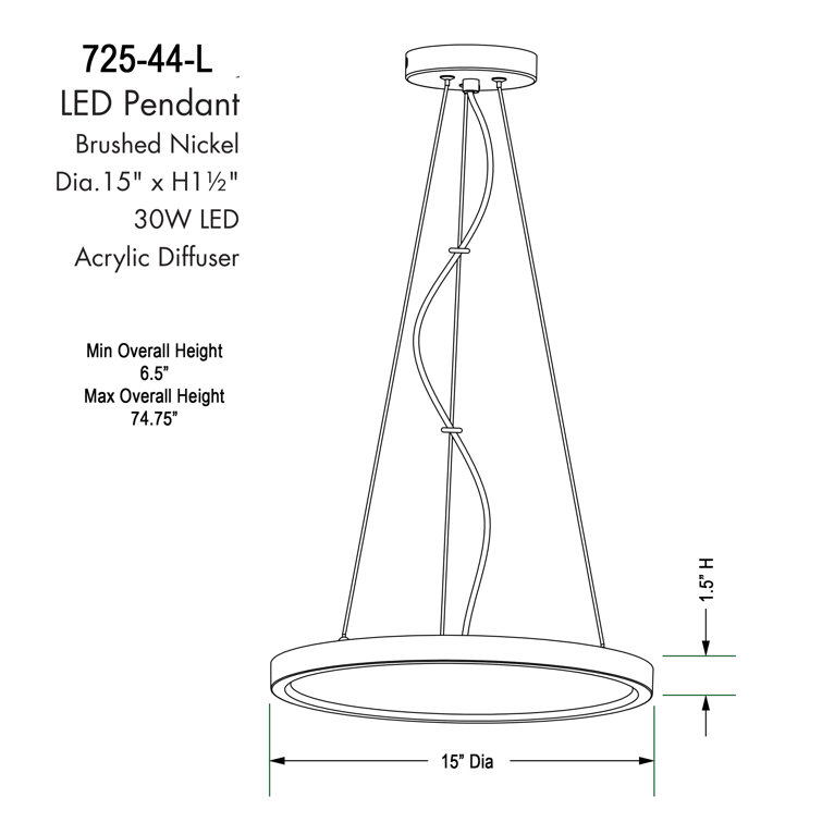 White Aluminum LED Indoor/Outdoor Pendant Light