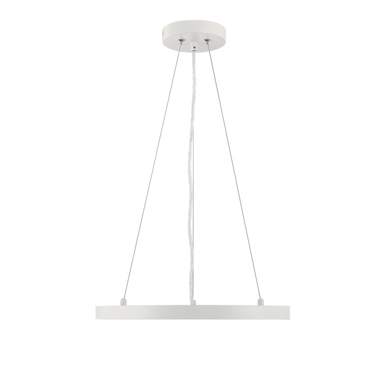 White Aluminum LED Indoor/Outdoor Pendant Light