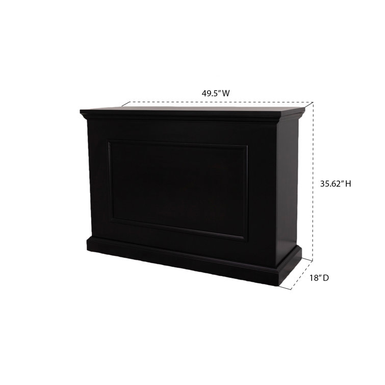 Elevate 49.5'' Black Birch TV Lift Cabinet for Up to 50'' TVs
