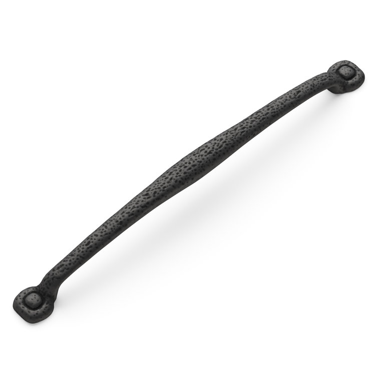 Refined Rustic Black Iron 12" Appliance Pull Handle