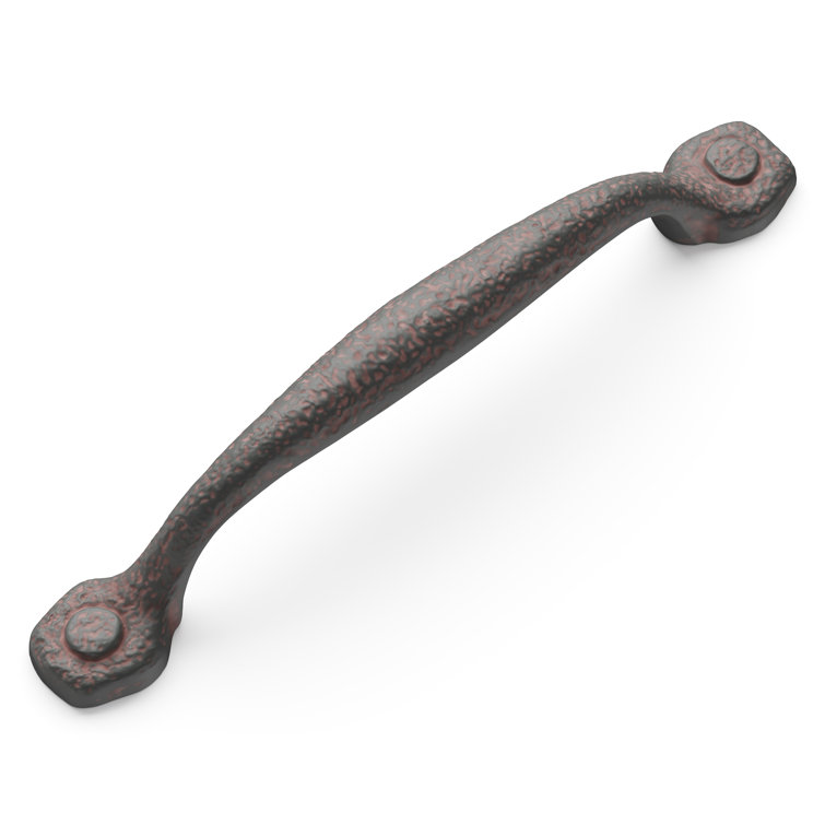 Rustic Iron 12" Matte Black Appliance Pull Handle