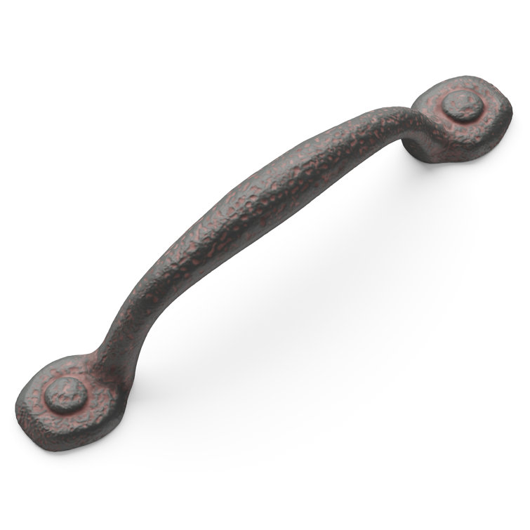 Rustic Iron 12" Matte Black Appliance Pull Handle