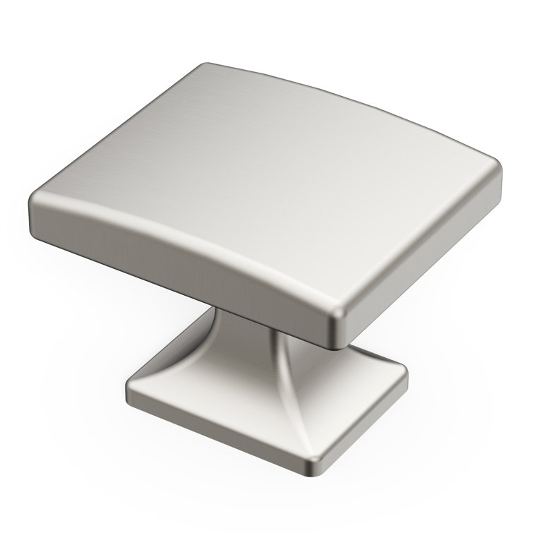 Satin Nickel Modern Square Cabinet Knob 10-Pack
