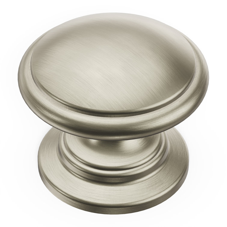 Satin Nickel Round Cabinet Knobs with Mounting Hardware, 10-Pack