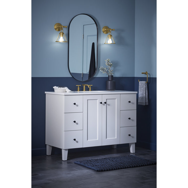 Vibrant Brushed Moderne Brass Wall Mounted Towel Ring