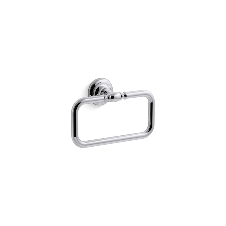 Vibrant Brushed Moderne Brass Wall Mounted Towel Ring