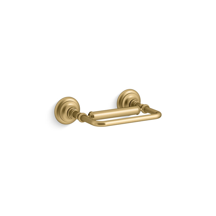 Artifacts Brushed Gold Metal Pivoting Toilet Paper Holder