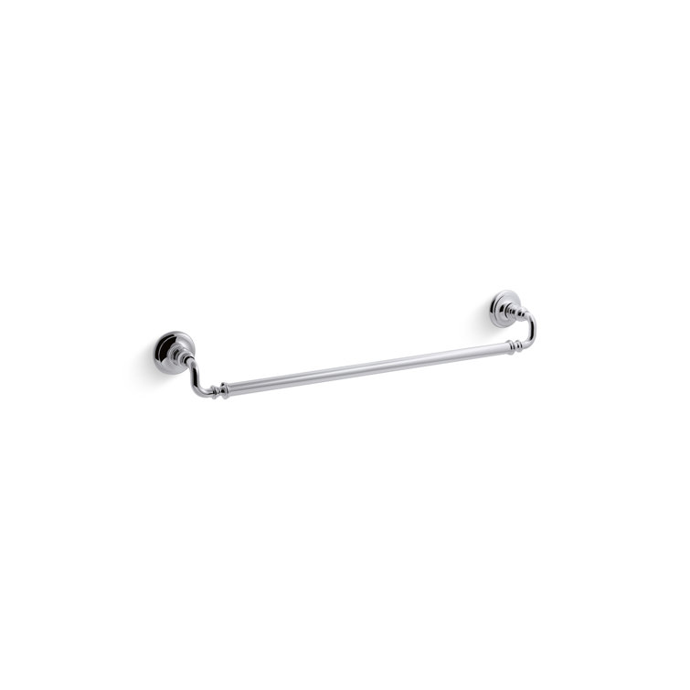Vibrant Brushed Gold 24" Wall Mounted Towel Bar