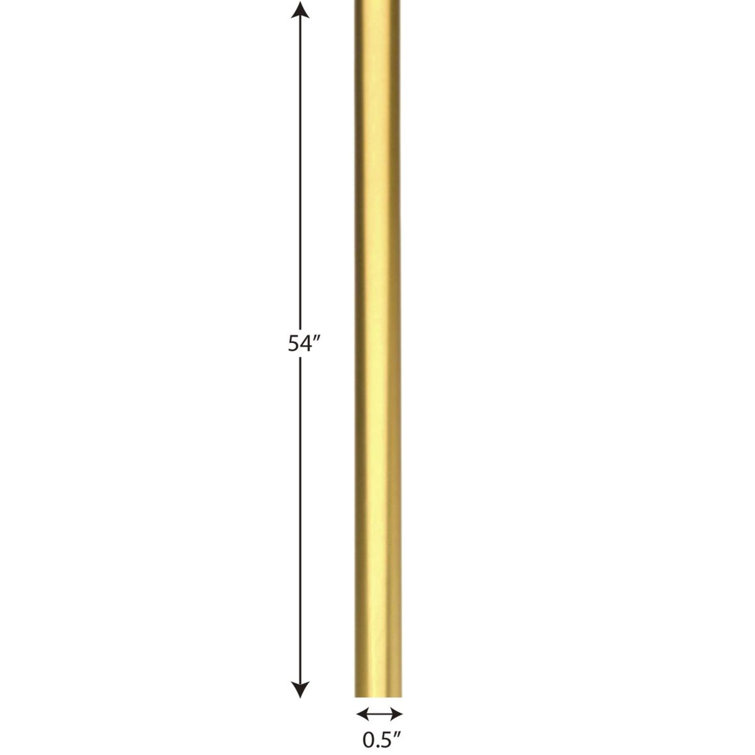 Natural Brass Mini Pendant Stem Extension Kit