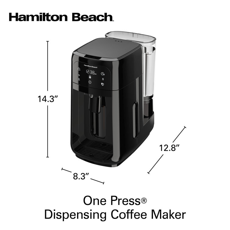 Hamilton Beach Black Programmable Dispensing Drip Coffee Maker