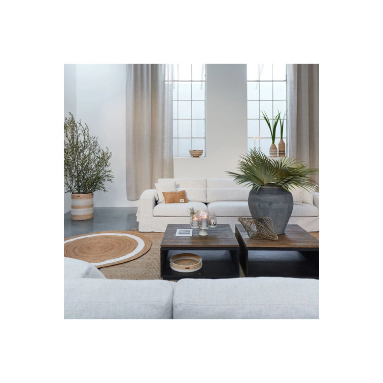 Porto 13'' Beige Glass Hurricane Candelabra