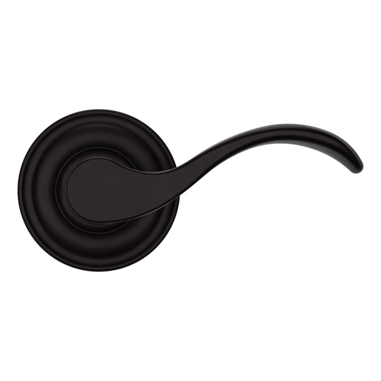 Oil Rubbed Bronze Arched Passage Door Lever Set