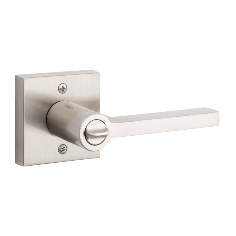 Satin Nickel Contemporary Square Lever Entry Lockset
