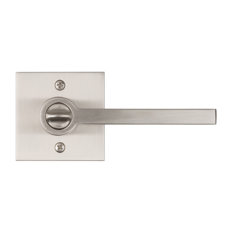 Satin Nickel Contemporary Square Lever Entry Lockset