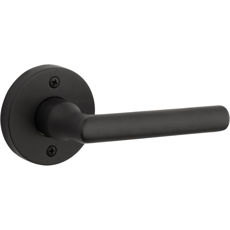 Satin Black Contemporary Full Dummy Door Lever