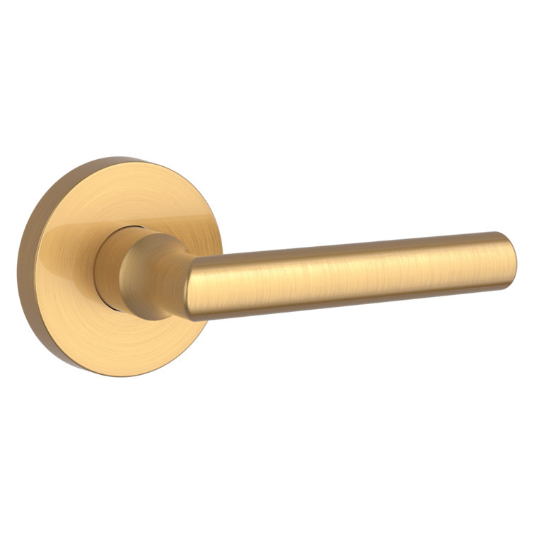 Lifetime Satin Brass Straight Lever Interior Door Handle