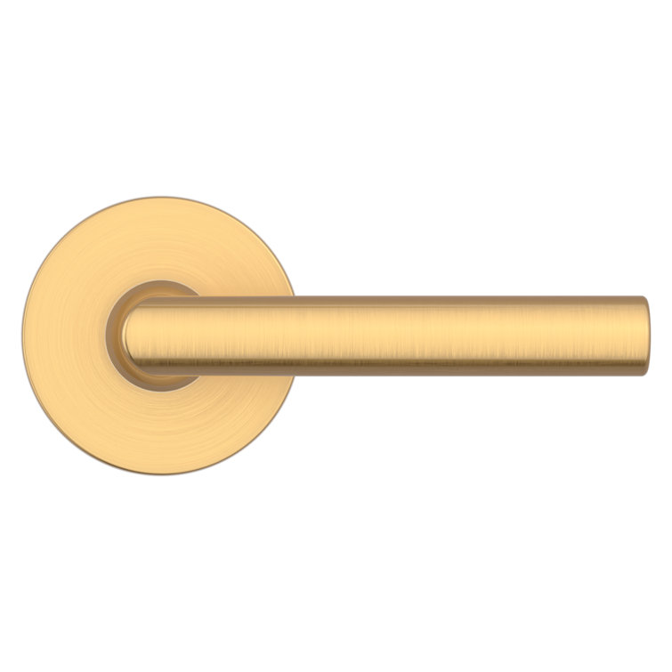 Lifetime Satin Brass Straight Lever Interior Door Handle