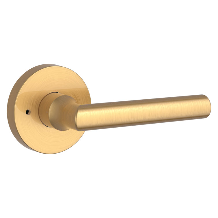 Lifetime Satin Brass Straight Privacy Door Lever