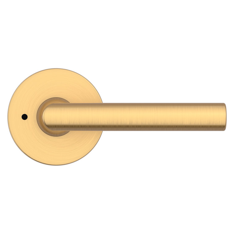 Lifetime Satin Brass Straight Privacy Door Lever