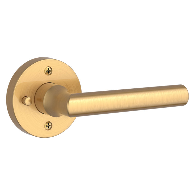 Lifetime Satin Brass Straight Privacy Door Lever