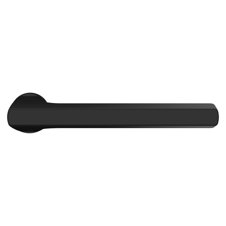 Satin Black Straight Lever Pair for Interior Doors