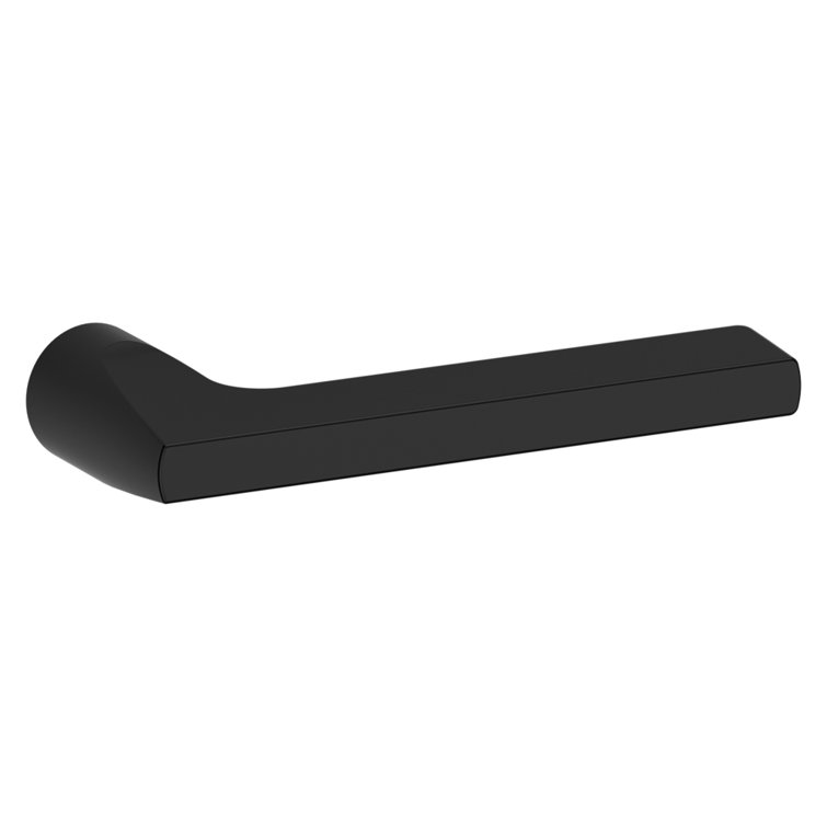 Satin Black Straight Lever Pair for Interior Doors