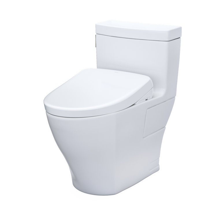 Elongated White Ceramic High Efficiency Macerating Toilet