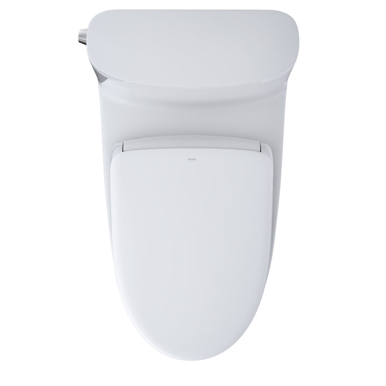 Nexus White Elongated One-Piece High Efficiency Toilet with Bidet Seat