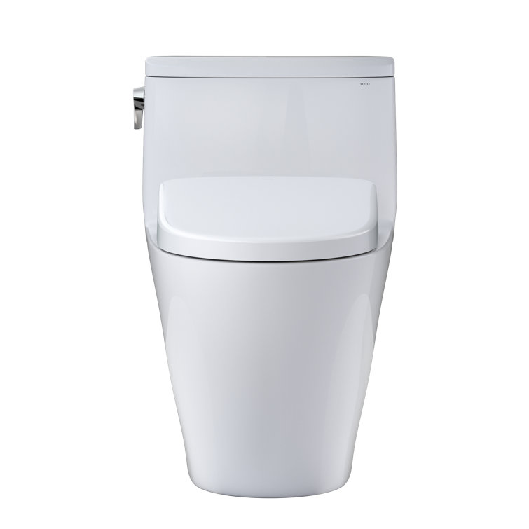 Nexus White Elongated One-Piece High Efficiency Toilet with Bidet Seat
