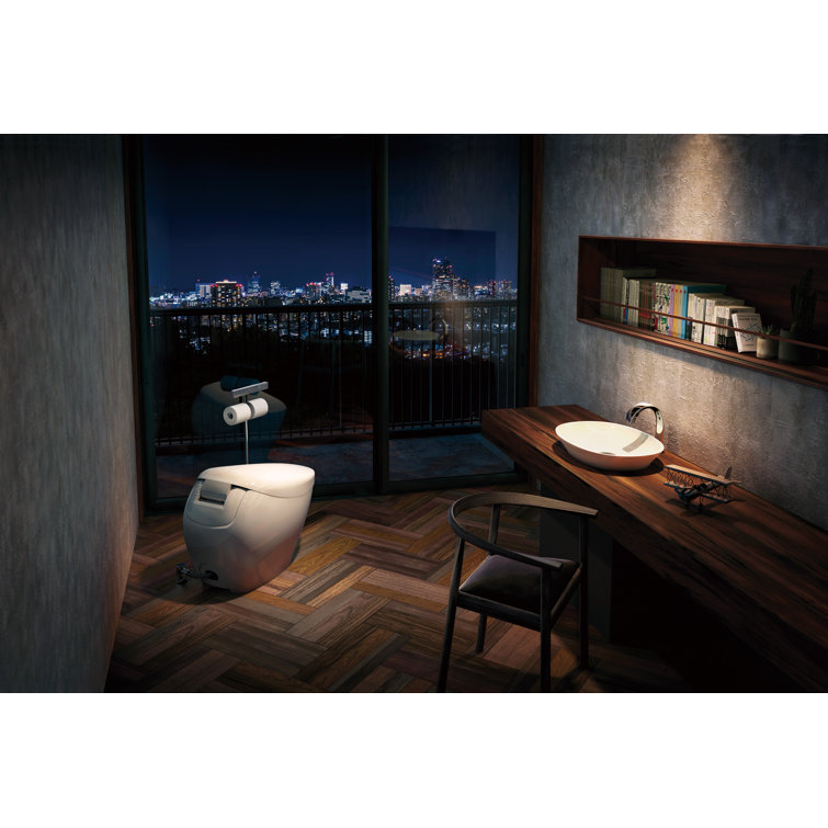 White Ceramic Dual Flush Elongated Bidet Toilet