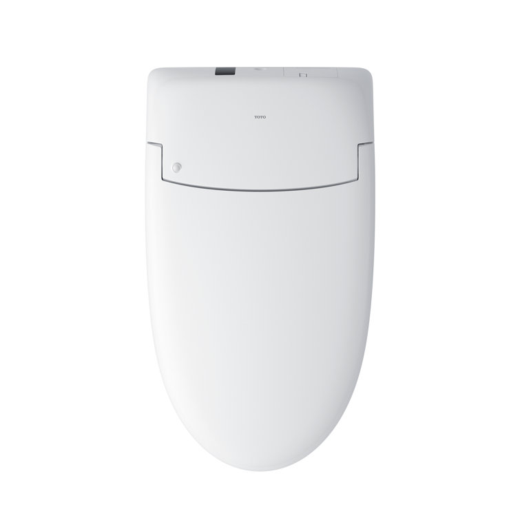 High Efficiency White Ceramic Dual Flush Elongated Toilet with Bidet