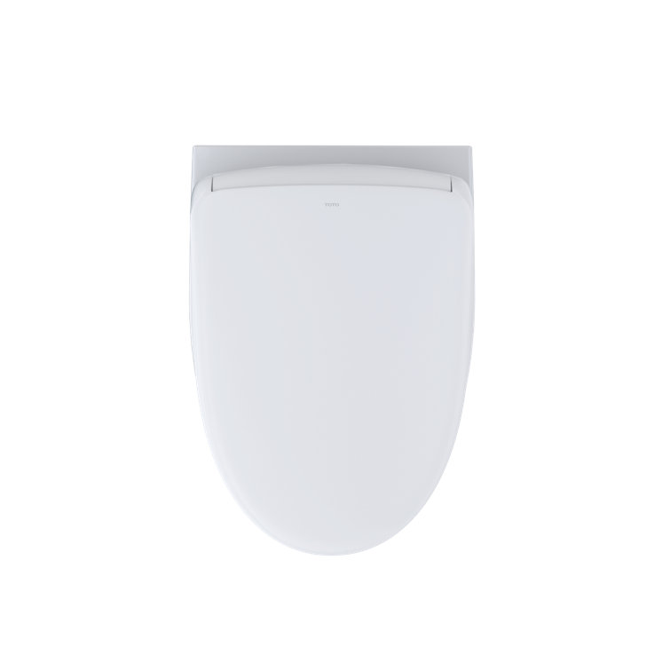 Cotton White Wall-Mounted Elongated Dual Flush Toilet