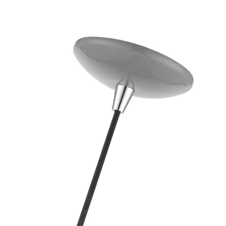 Shiny Light Gray Aluminum Globe Pendant Light