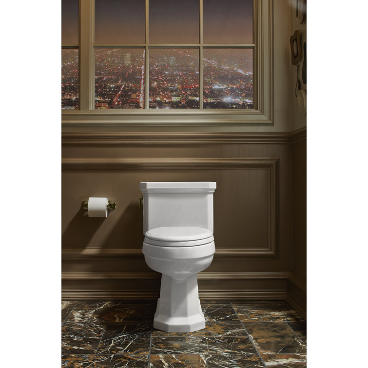 White High Efficiency Elongated One-Piece Toilet