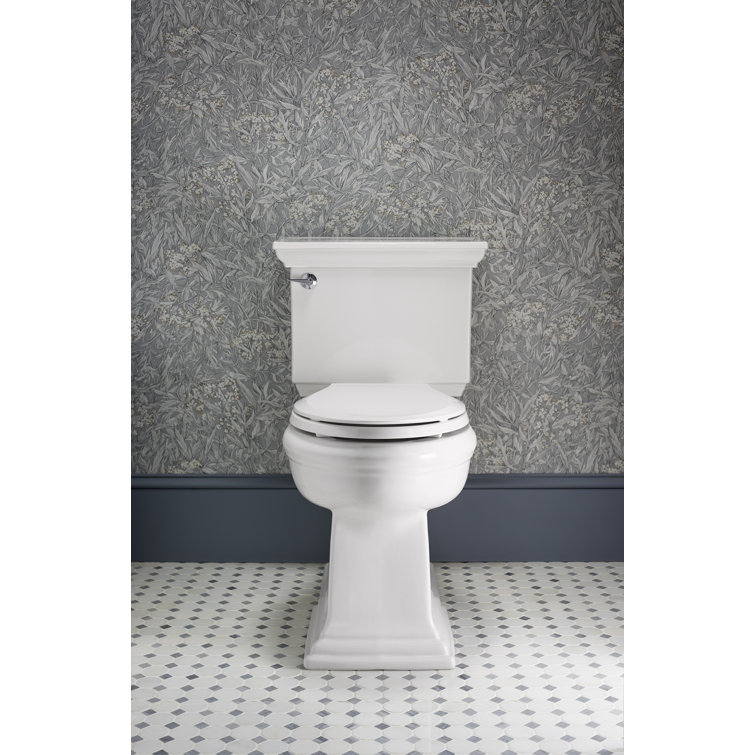 Memoirs White Ceramic Toilet Tank with Chrome Lever