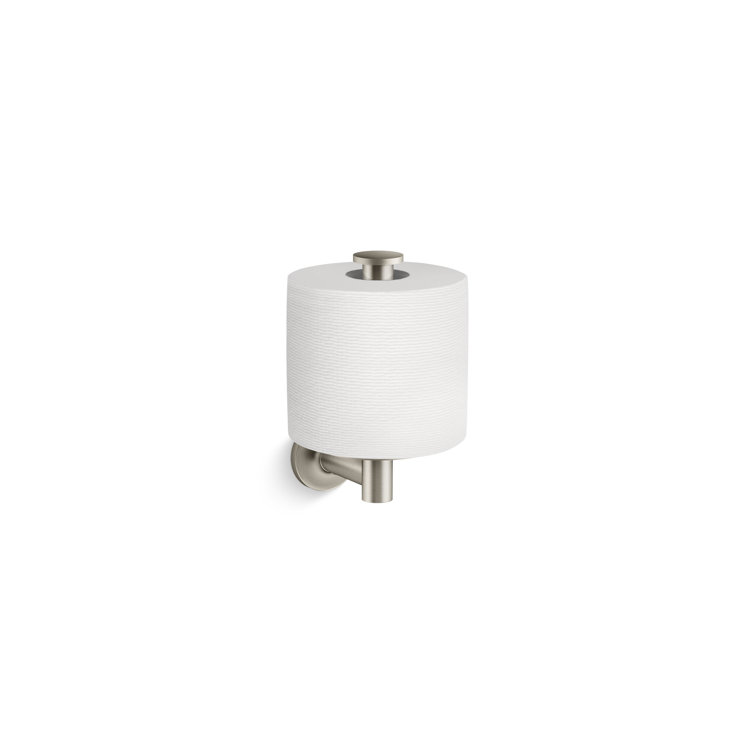 Polished Chrome Brass Vertical Toilet Paper Holder